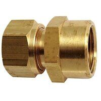 6mm OD x 1/8inch BSPP Brass Female Stud Coupl...