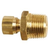 15mm OD x 1/2inch BSPT Brass Male Stud Coupli...