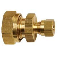 8mm x 6mm Brass Reducing Coupling Single Ferr...