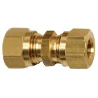 3mm OD Brass Straight Coupling Single Ferrule...