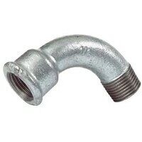 Male Female Long Bend 90 Deg Galvanised, Fig 1
