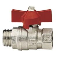 3/8inch BSPP Male/Female Standard Flow T Handle Ball Valve