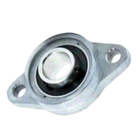KFL001 12mm Bore 2 Bolt Oval Bearing with Set...