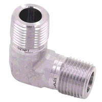 1/4inch NPT Male x Male 90 Deg Elbow Sta...