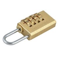Faithfull Brass Combination Padlock 20mm