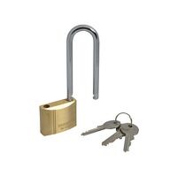Faithfull Brass Padlock 40mm Long Shackle 3 Keys