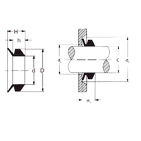 VS130 Nitrile V Ring Seal