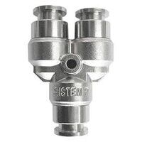 4mm Tube OD Y-Piece Push-In Fitting